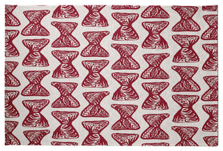 Bongo Rhythm Rug, Red, 3'x5'