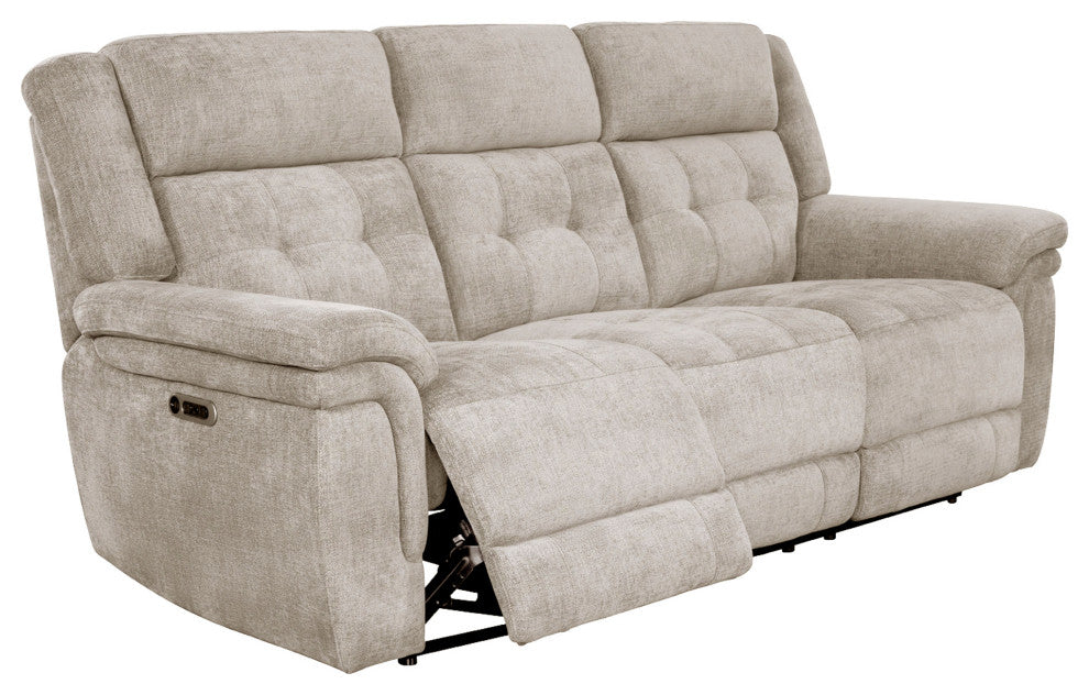 Richland Bristol Grey Power Reclining Sofa and Loveseat