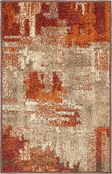 Unique Loom Multicolored Autumn Cinnamon 2' 0 x 3' 0 Area Rug