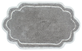 Allure Collection Absorbent Cotton Machine Washable Rug 21"x34", Gray