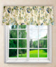 Ellis Curtain Brissac 70"x15" Tailored Valance, Blue, Blue