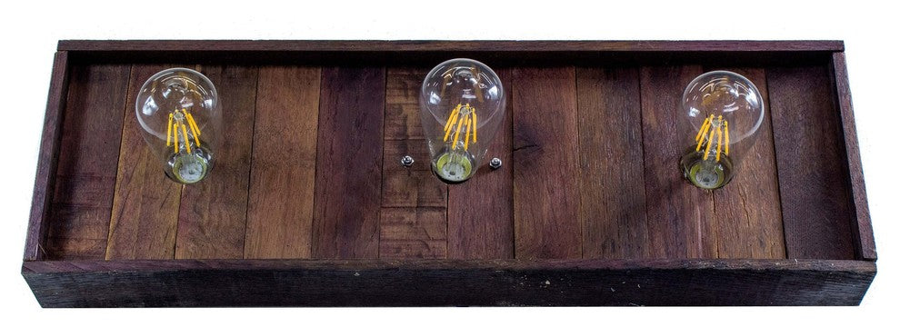 Wine Barrel Wall Vanity Light - Kale - Made from reclaimed California wine tanks