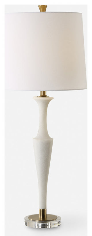 Uttermost Colette White Stone Table Lamp