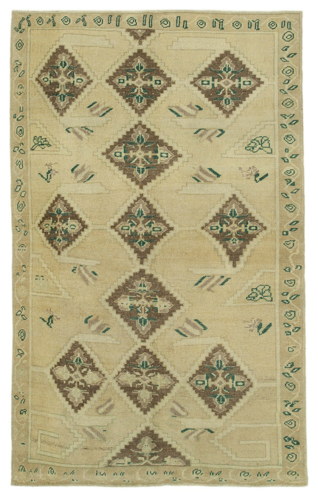 Rug N Carpet - Handmade Anatolian 5' 1'' x 8' 1'' Unique Wool Rug