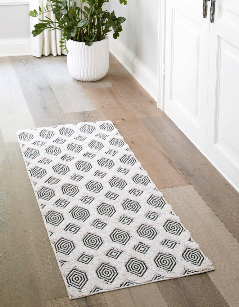 Unique Loom Sabrina Soto Casa Havana Area Rug, Black, 2' 7 X 12' 0 Runner