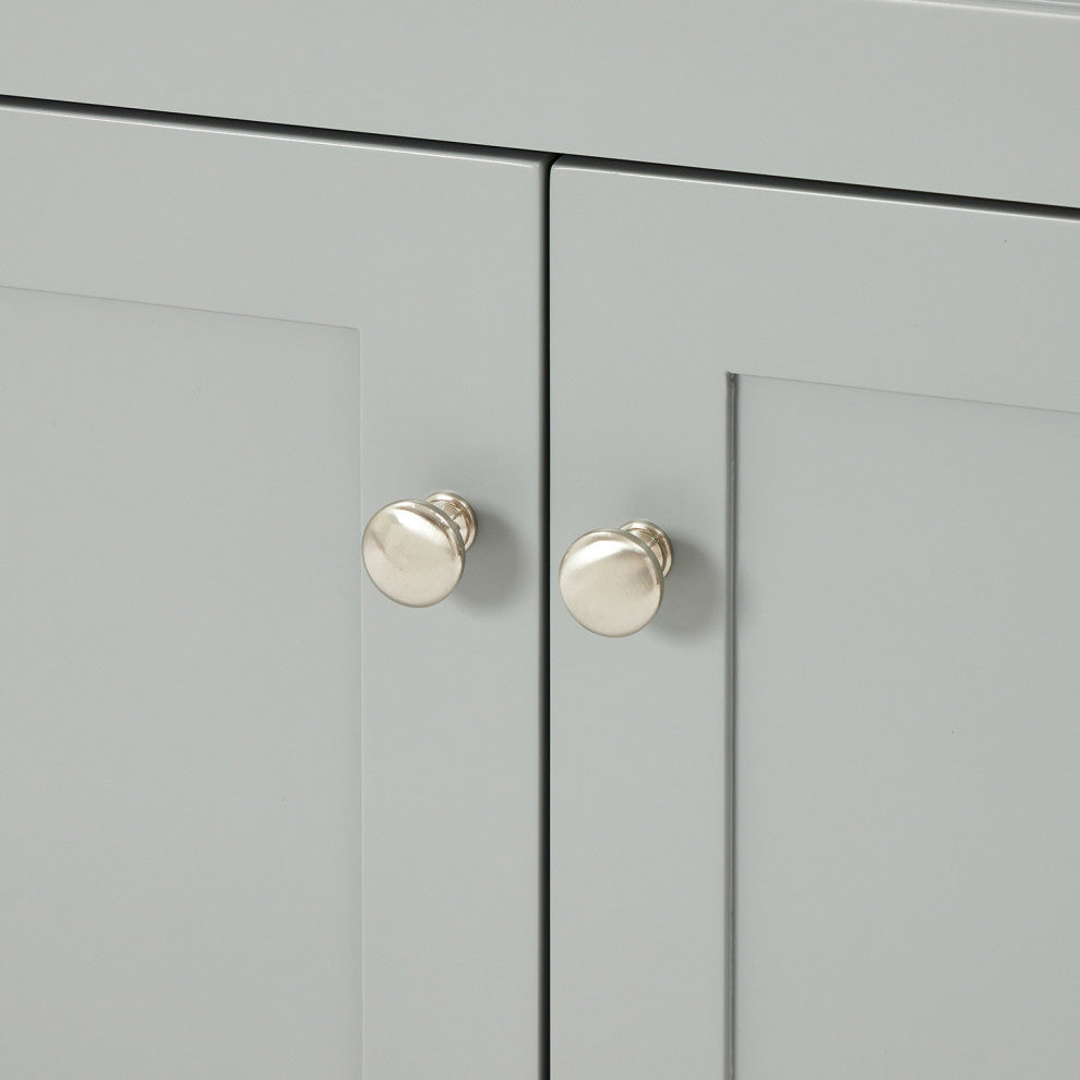 Ariel Hamlet 72" Double Oval Sink Bathroom Vanity, Carrara Quartz