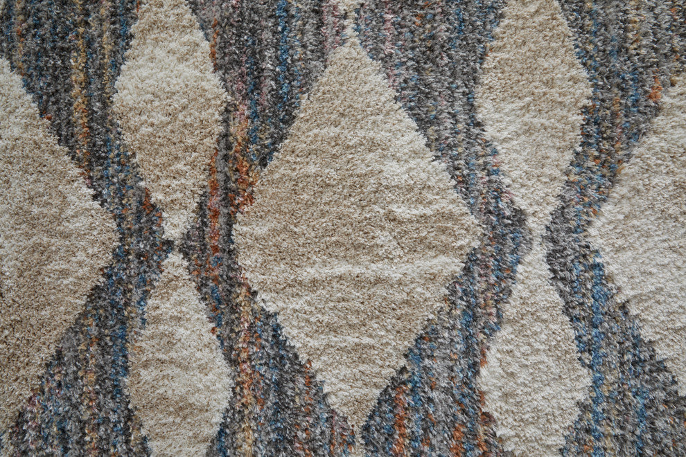 Weave & Wander Caide Contemporary Rug, Gray/Multi, 10'x14'