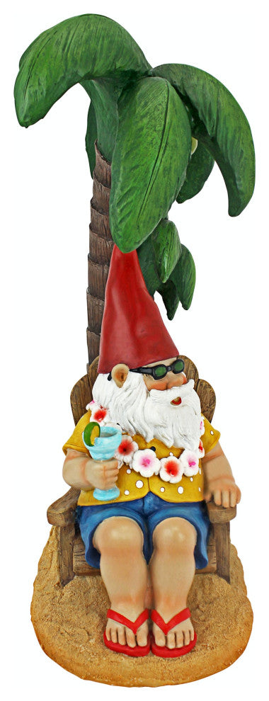 Beach Comber Gnome Dude Garden Statue