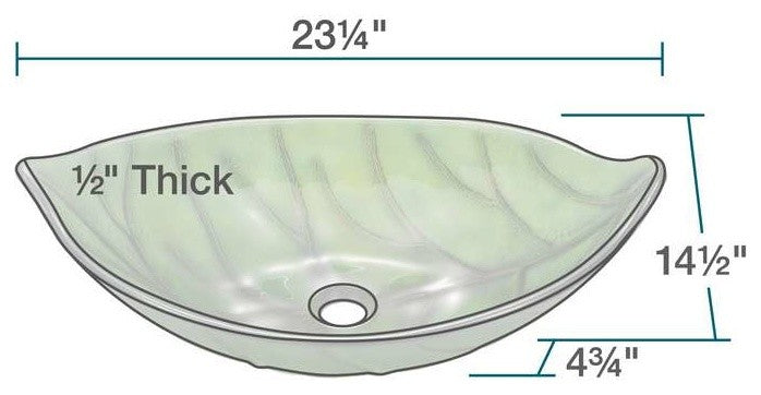 P906 Colored Glass Vessel Sink