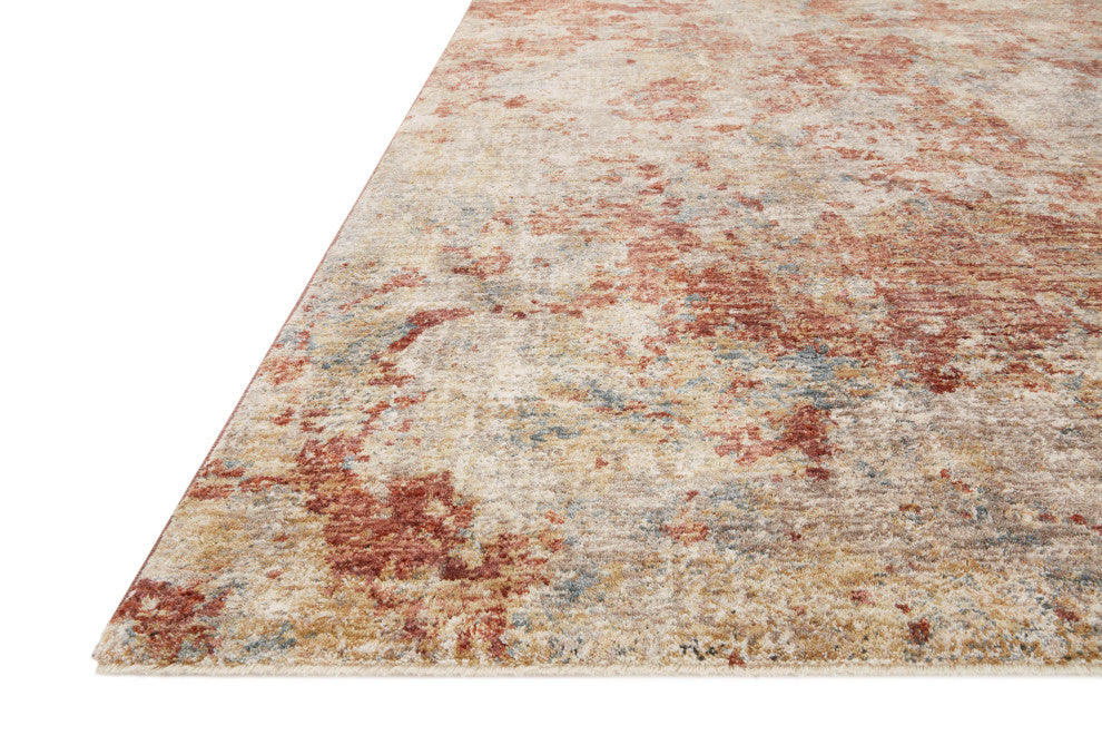 Loloi Gaia Taupe / Brick 9'-3" x 12'-10" Area Rug