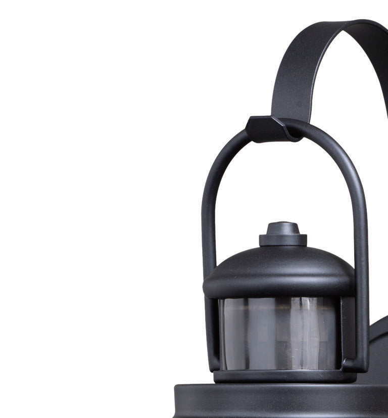 Bridgeport Dualux 8" Outdoor Motion Sensor Wall Light, Oil Rubbed Bronze