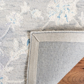 Safavieh Micro-Loop Collection MLP506 Rug, Grey/Ivory, 4' X 6'