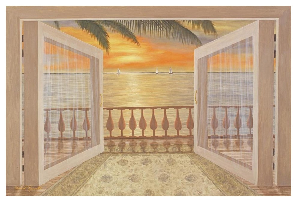 "Perfect Sunset" Digital Paper Print by Diane Romanello, 50"x34"