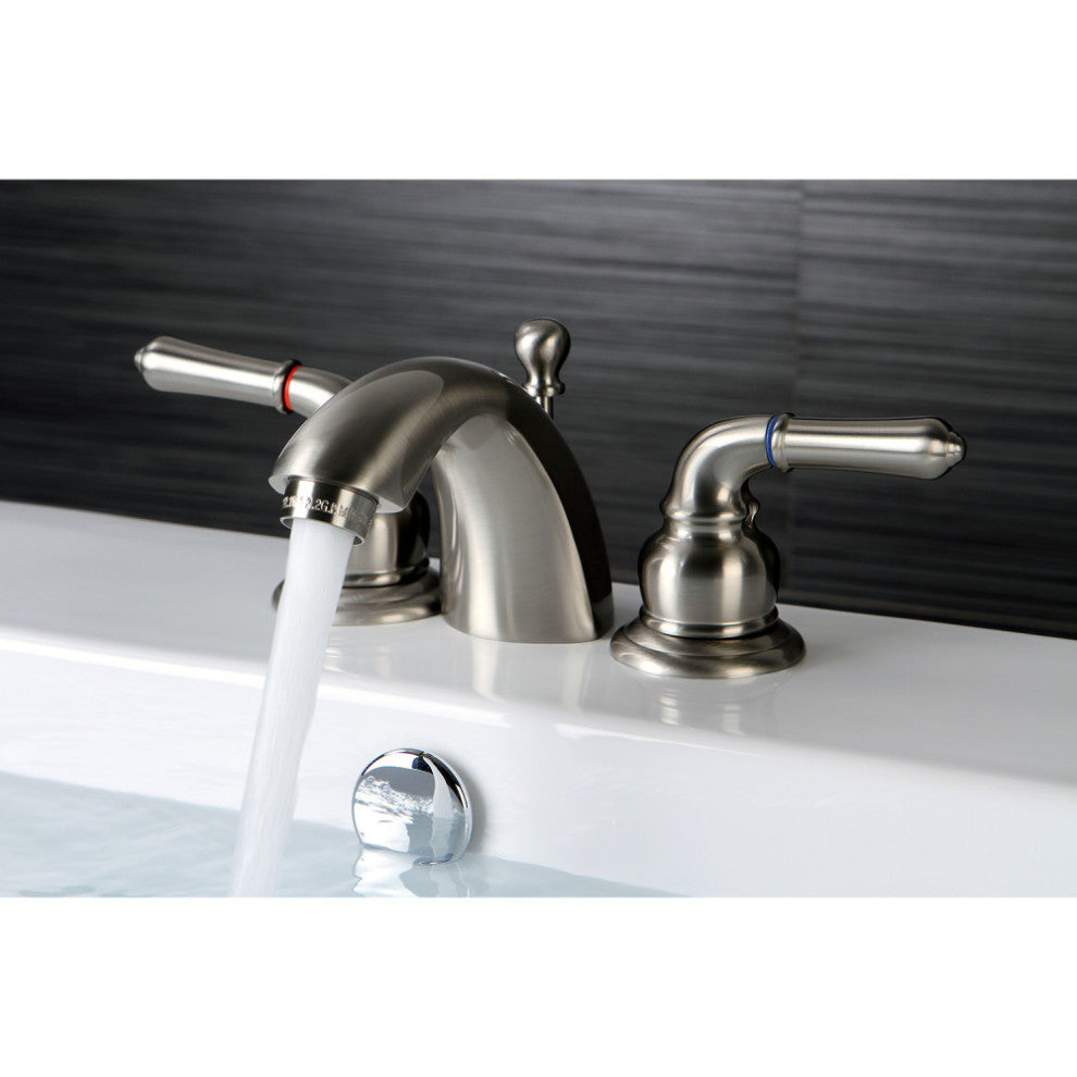 Kingston Brass KS2958 Widespread Bathroom Faucet, Brushed Nickel