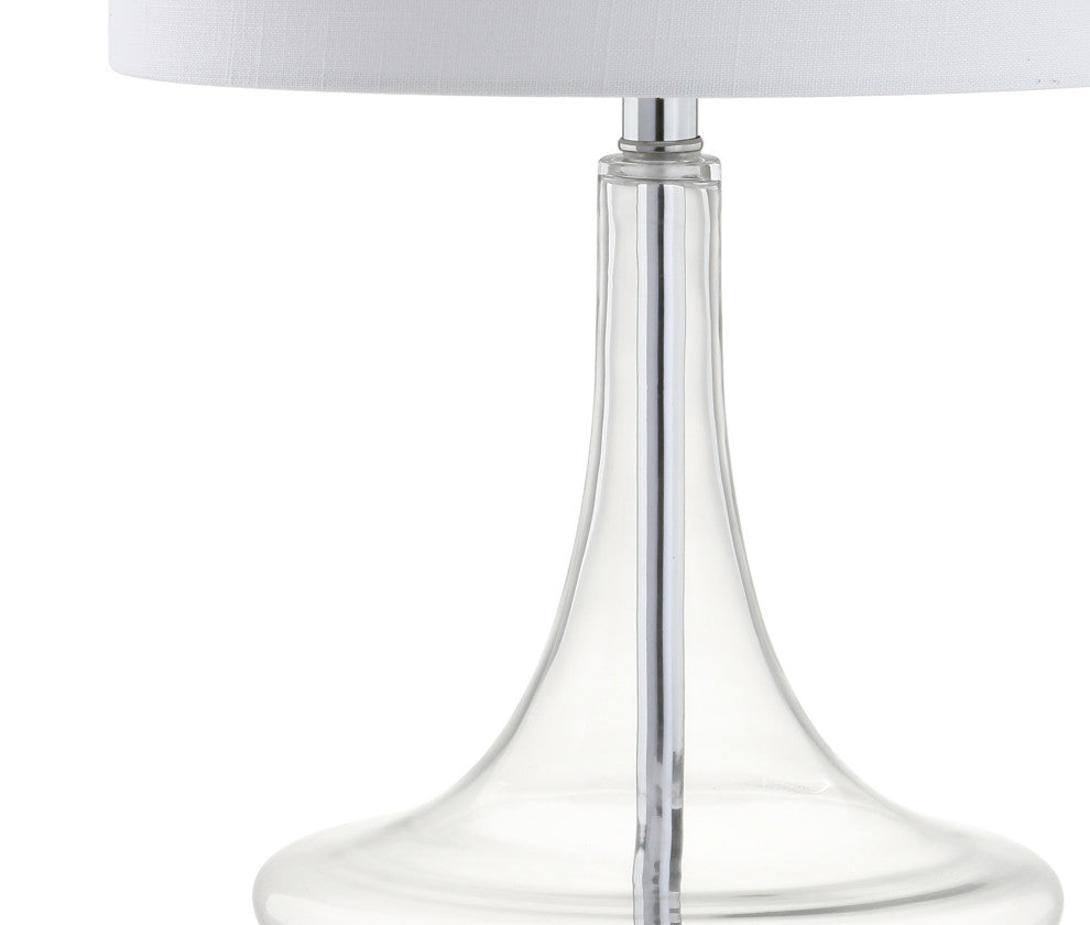Cecile 25.5" Glass Teardrop Table Lamp, Set of 2