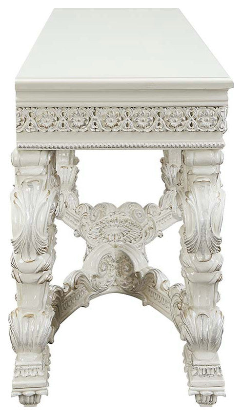 Acme Adara Sofa Table Antique White Finish