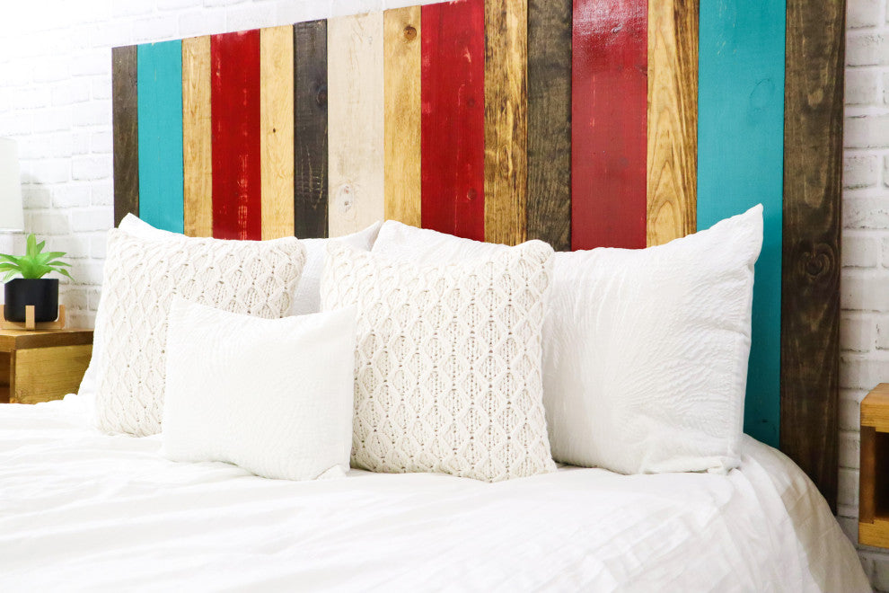 Handcrafted Headboard, Leaner Style, Sugar Mix, Twin