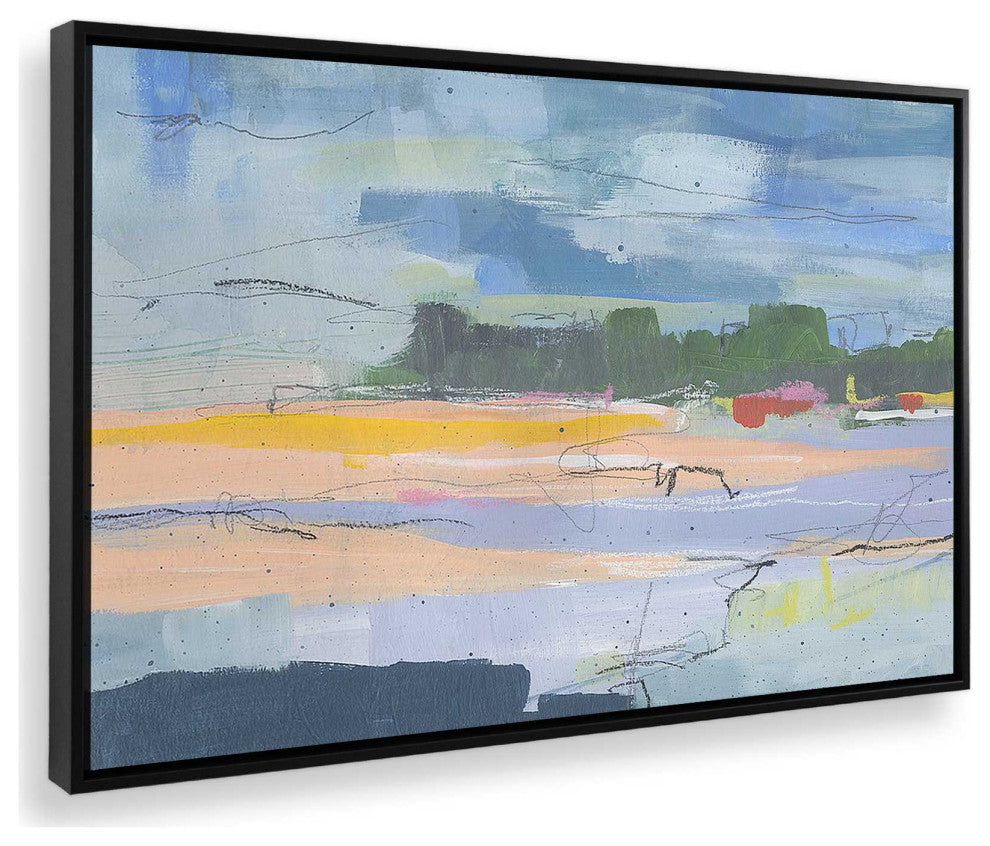 "Twilight's First Glow" - Abstract Dusk Canvas Art