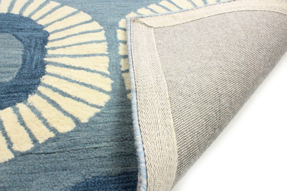 Bashian Woodbridge Area Rug, Light Blue, 2.6''x8''