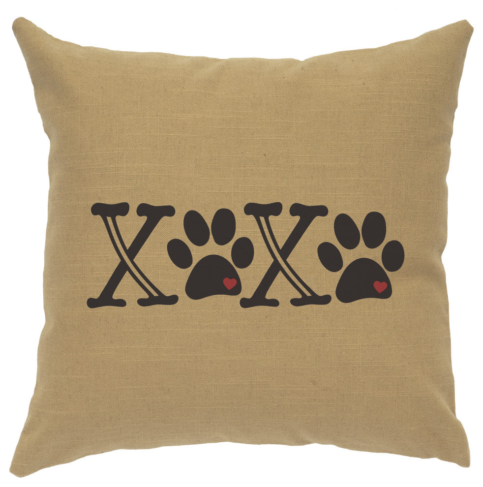 Image Pillow 16x16 XOXO Linen Straw