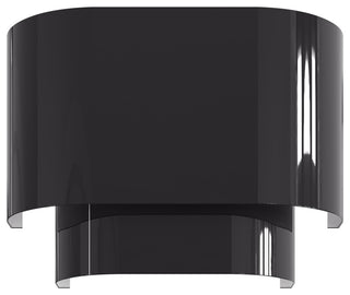 Springview 1 Light Shiny Black ADA Sconce with Shiny Black Metal Shade