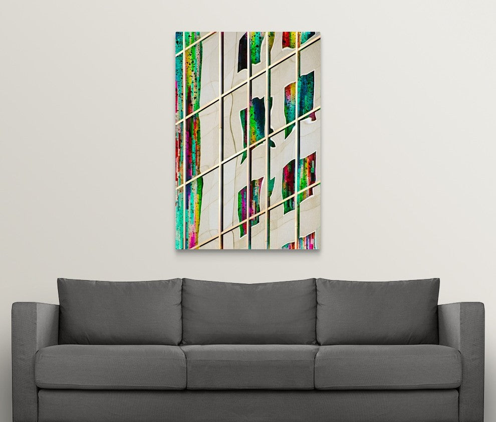"Party Town" Wrapped Canvas Art Print, 32"x48"x1.5"