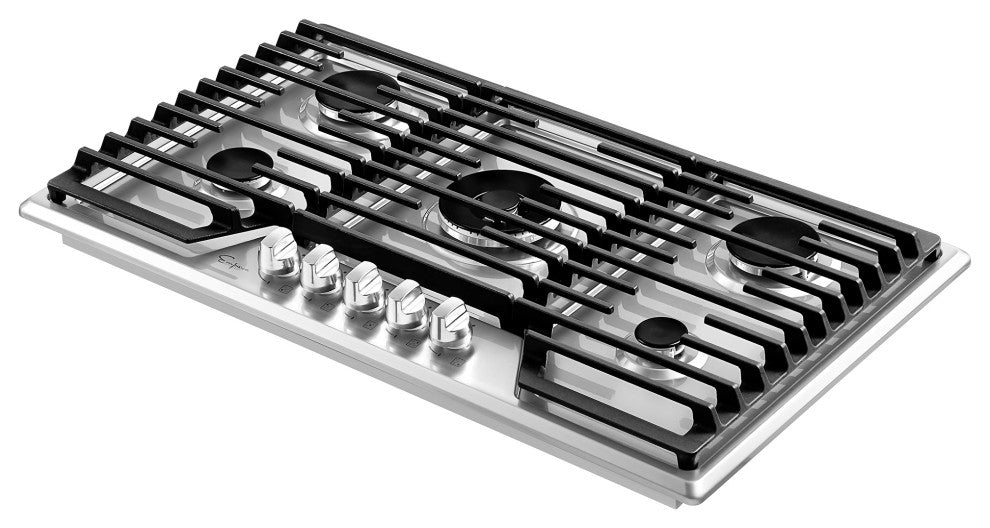Empava 36-in Built-in Gas Cooktop with 5 Sealed Burners - LPG Convertible