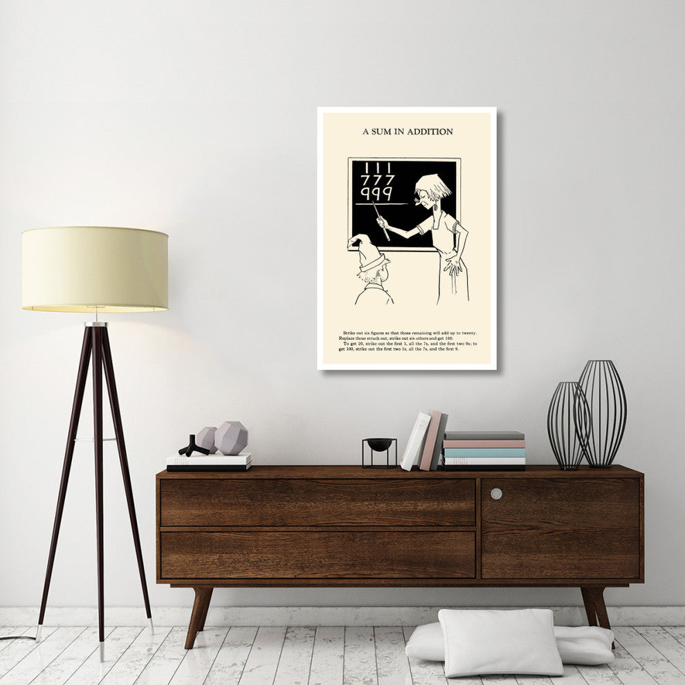 "A Sum in Addition" Digital Paper Print by Retromagic, 31"x46"