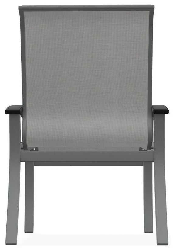 Belle Isle Sling Outdoor Dining Chair, Alloy/Graphite