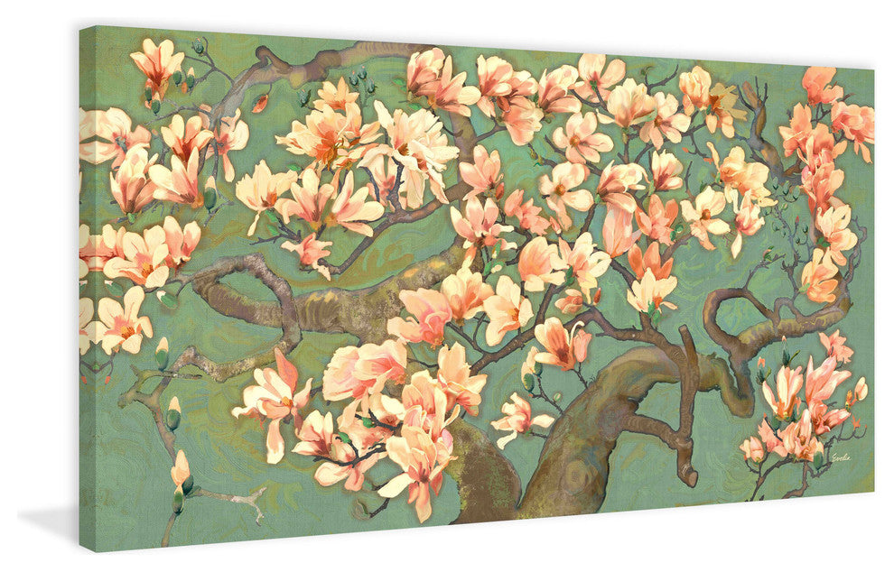 "Magnolia Branches II" Painting Print on Canvas by Evelia