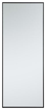 Elegant Decor MR42460BK Metal Frame Rectangle Mirror, 24", Black