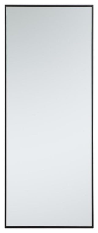 Elegant Decor MR42460BK Metal Frame Rectangle Mirror, 24", Black