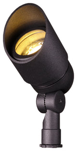 6-Watt LED Low Voltage Directional Bullet Light in Black Finish-BPL101BLKLED