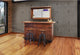 Parota 76" Bar With Wine Rack 2 Drawers 2 Doors and Shelves