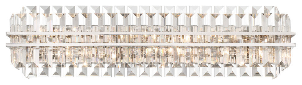 Crystorama Lighting Group HAY-1415 Hayes 32"W Bath Bar - Polished Nickel