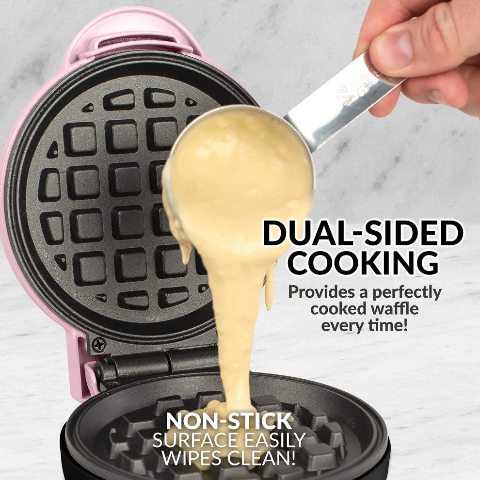MyMini Personal Electric Animal Circus Waffle Maker, Waffle Iron, Pink