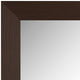 Pendleton Framed Wall Mirror, Espresso Textured, 28" X 54"