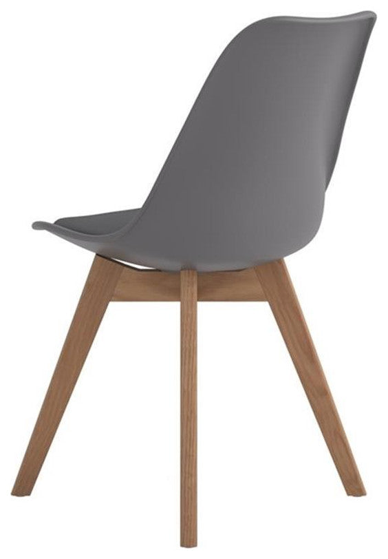 Coaster Caballo Faux Leather Upholstered Side Chairs in Gray