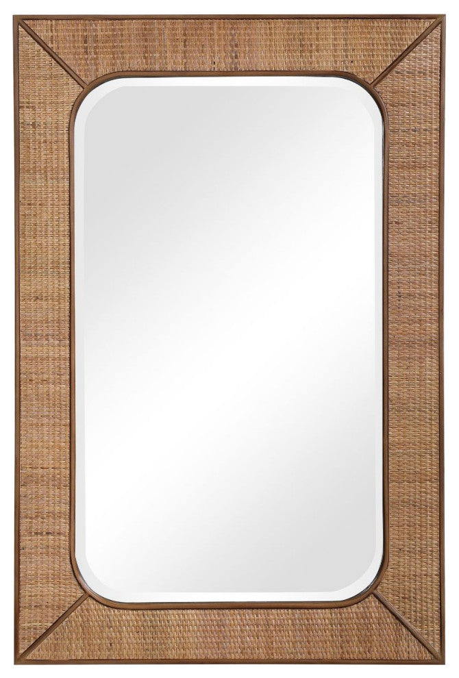 Uttermost Tahiti Rattan Mirror