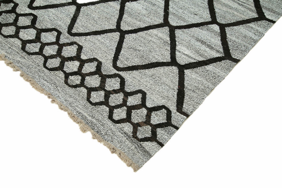 Rug N Carpet - Handwoven Turkish 8' 2'' x 10' 5'' Flatweave Wool Kilim Rug