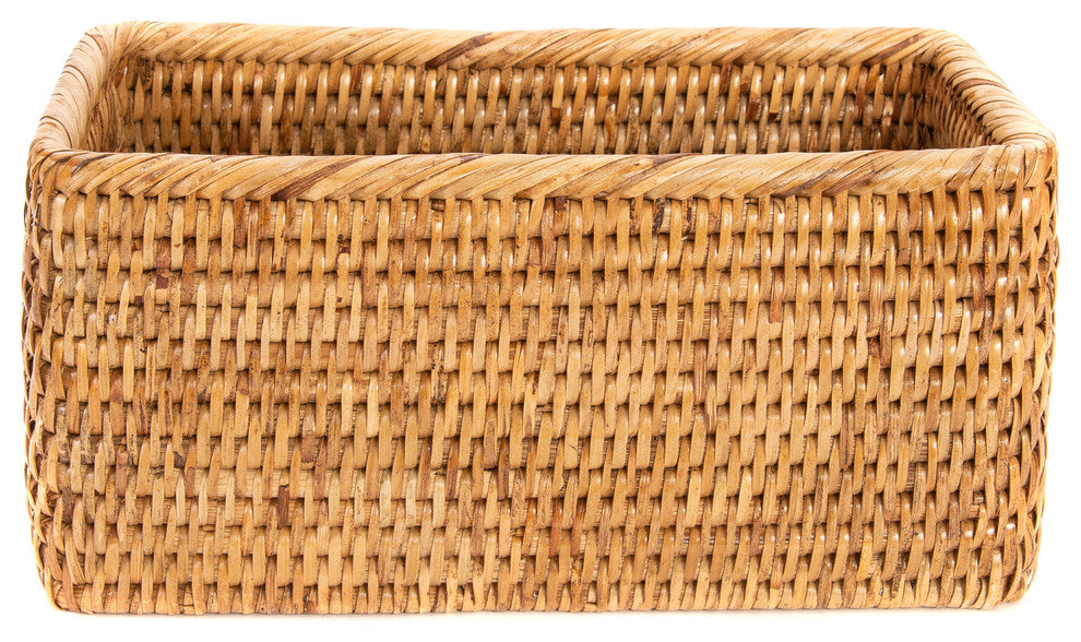 Artifacts Rattan Petite Basket, Honey Brown