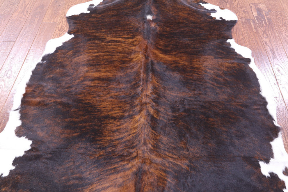 Brindle Natural Cowhide Rug 6' 11" X 6' 2" C2349