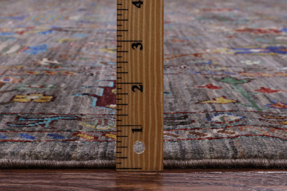 8' 5" X 11' 3" Hand Knotted Persian Tabriz Wool Rug - Q12148
