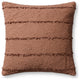 Loloi PLL0191 Rustic Brown 26'' x 26'' Cover Only