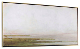 Uttermost Hazy Lake Framed Landscape Art