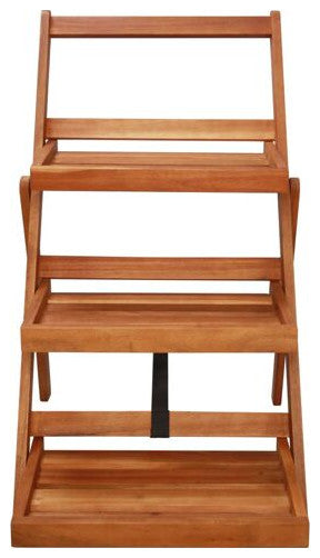 Vidaxl 3-Tier Plant Stand 19.7"x24.8"x31.5" Solid Acacia Wood