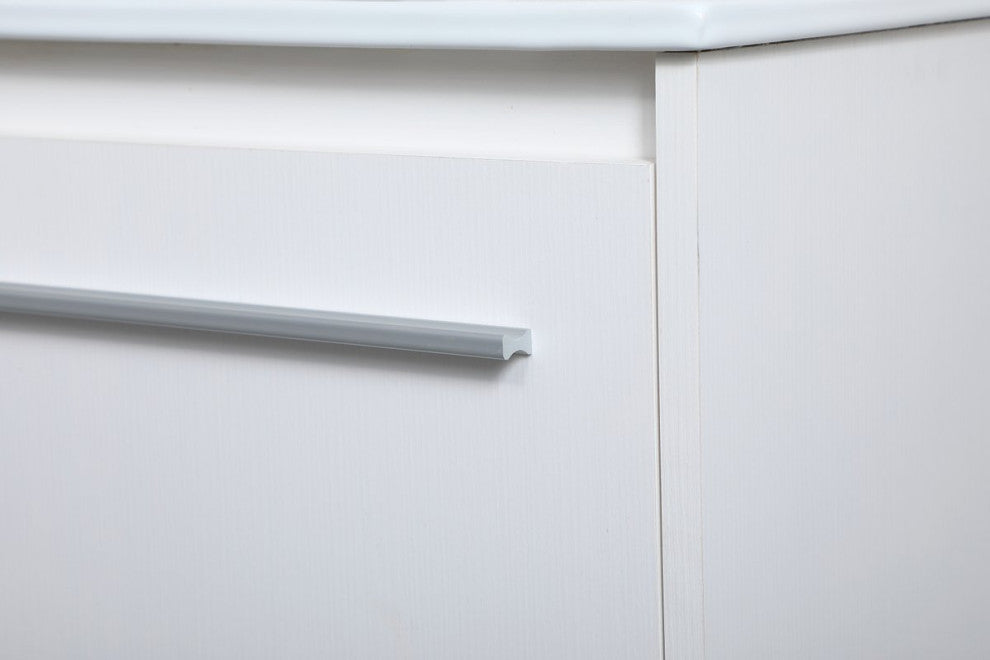 Single Bathroom Floating Vanity, White, 36"