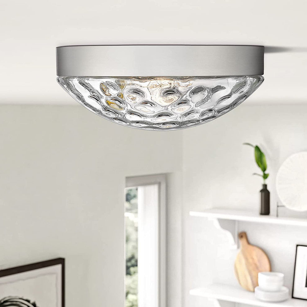 2 Light Industrial Flush Mount Light