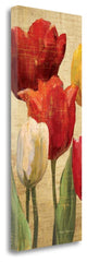 "Tulip Fantasy On Cream II" By Marilyn Hageman, Giclee on Gallery Wrap Canvas