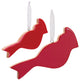 Glass Cardinal Bird Ornament, 6-Piece Set